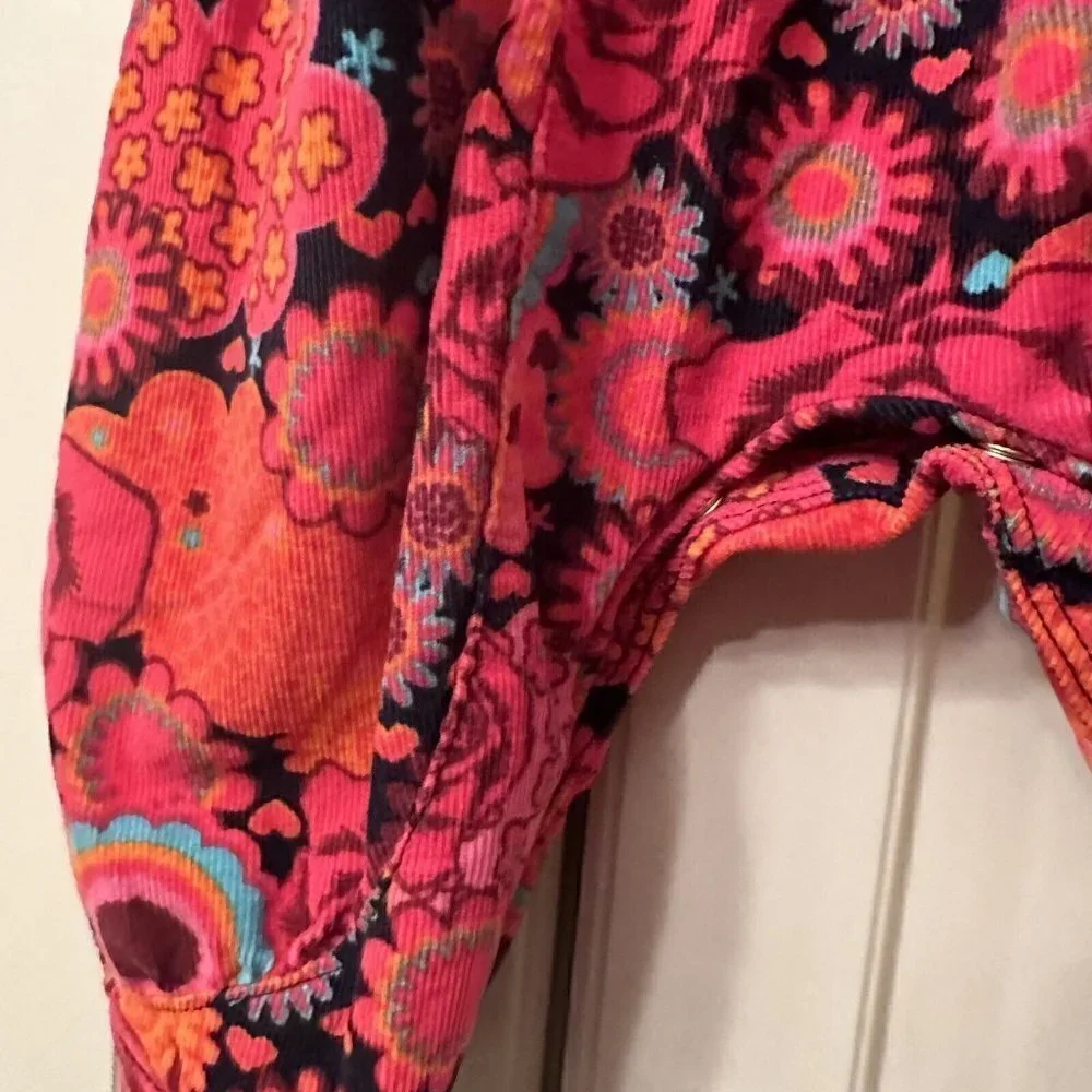 Le Top Baby Girl 3 Month Kaleidoscope Romper‎ Blue Pink